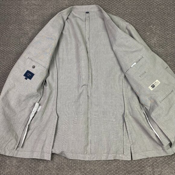 NWOT J. Crew Ludlow Baird McNutt Irish Linen Blazer Sport Coat Men's 46L Gray - Picture 5 of 15